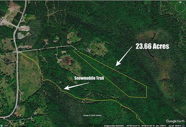 23.7 Acres of Recreational Land for Sale in Dallas Plantation, Maine