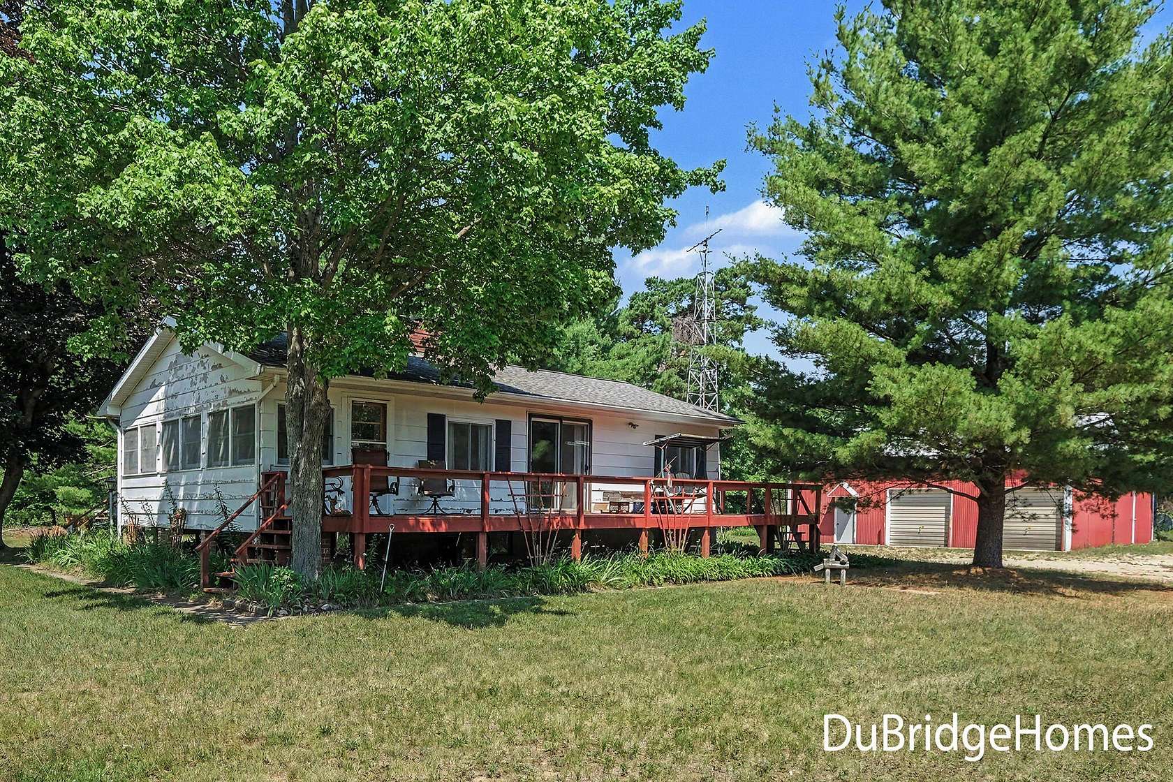 16 Acres of Recreational Land with Home for Sale in Newaygo, Michigan