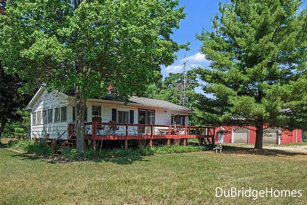 16 Acres of Recreational Land with Home for Sale in Newaygo, Michigan