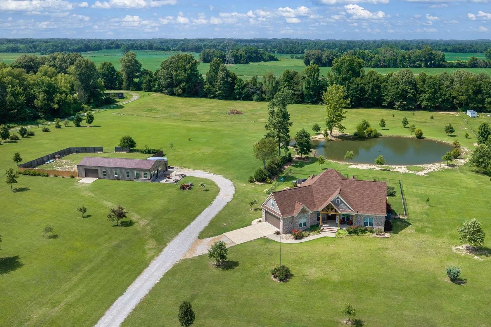 15 Acres of Recreational Land with Home for Sale in Mason, Tennessee