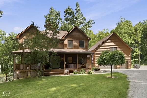 9 Acres of Land with Home for Sale in Nineveh, Indiana