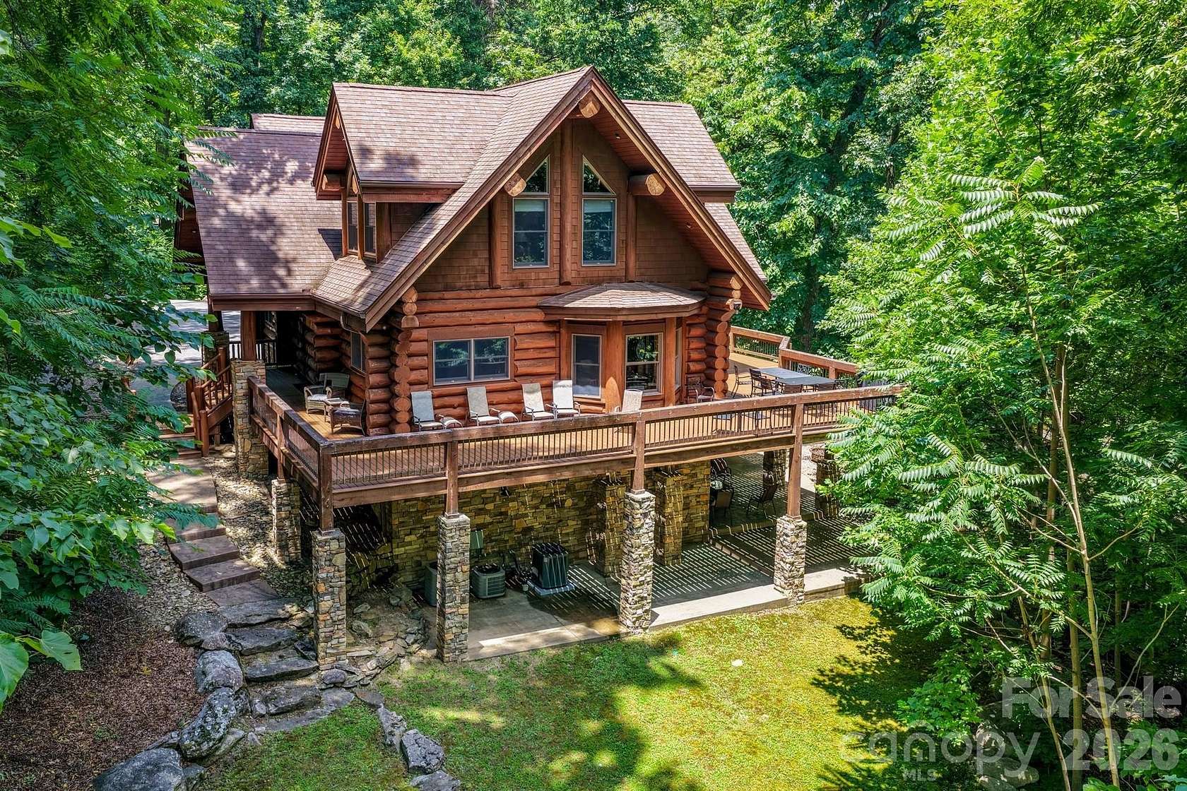 3.1 Acres of Land with Home for Sale in Lake Lure, North Carolina