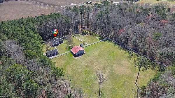 7.1 Acres of Land with Home for Sale in Suffolk, Virginia
