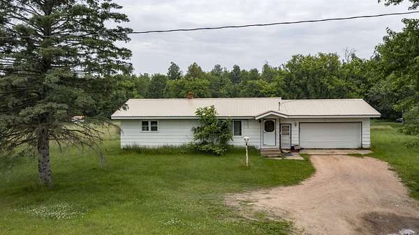9.43 Acres of Land with Home for Sale in Waupaca, Wisconsin