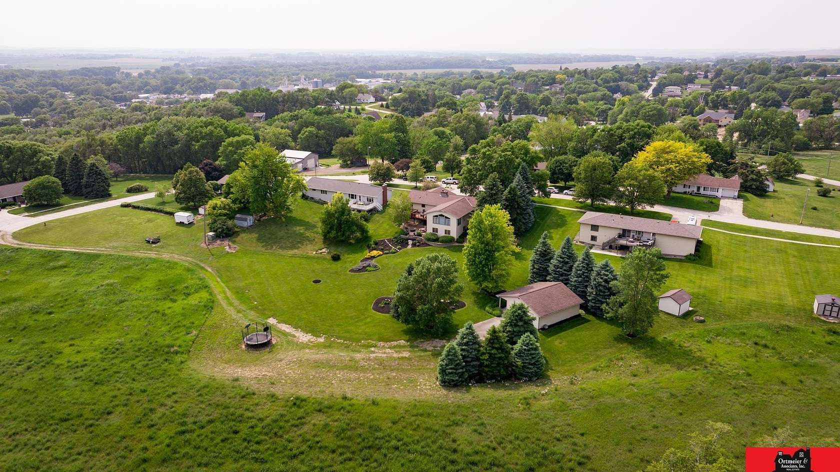 6.83 Acres of Land with Home for Sale in Wisner, Nebraska