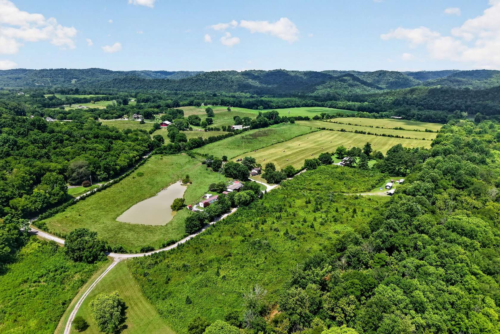 53.5 Acres of Agricultural Land with Home for Sale in Gainesboro, Tennessee