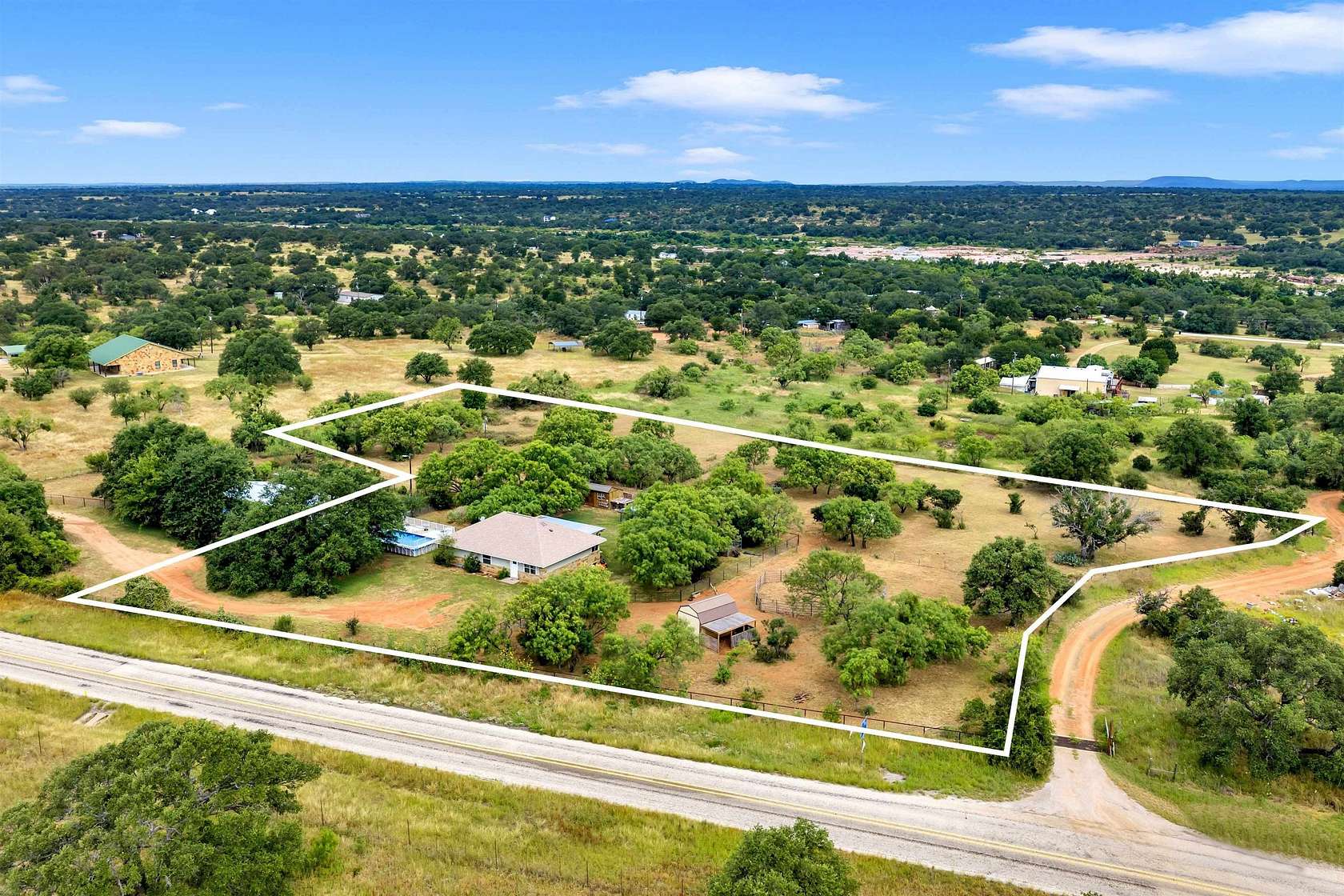 3.28 Acres of Land with Home for Sale in Llano, Texas