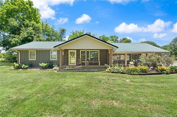 8 Acres of Land with Home for Sale in Leavenworth, Indiana