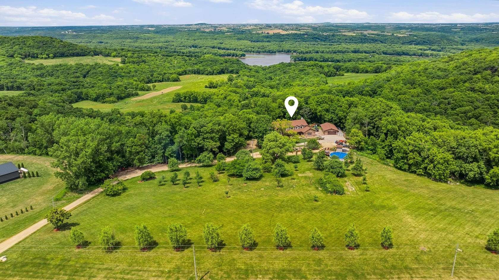 6 Acres of Land with Home for Sale in Bellevue, Iowa