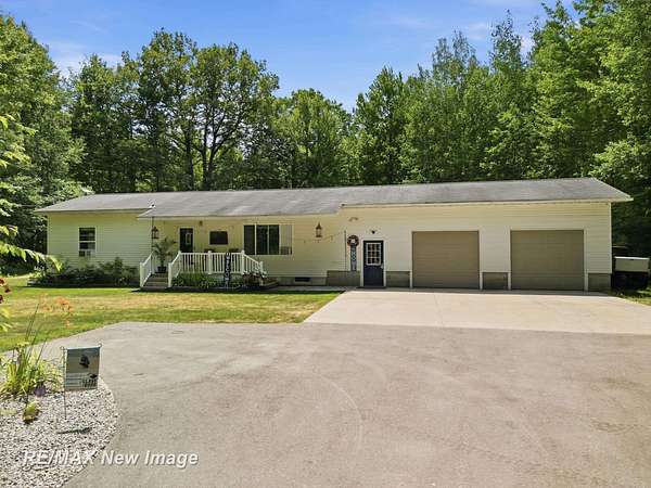 25 Acres of Recreational Land with Home for Sale in Hersey, Michigan