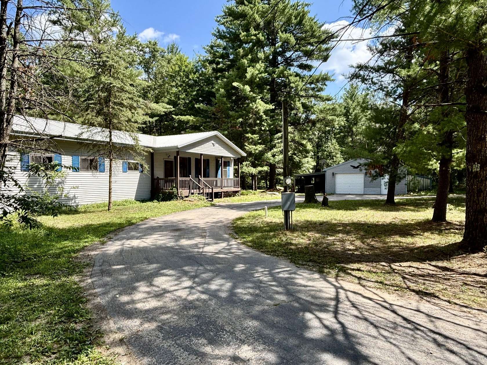 2 Acres of Land with Home for Sale in Baldwin, Michigan