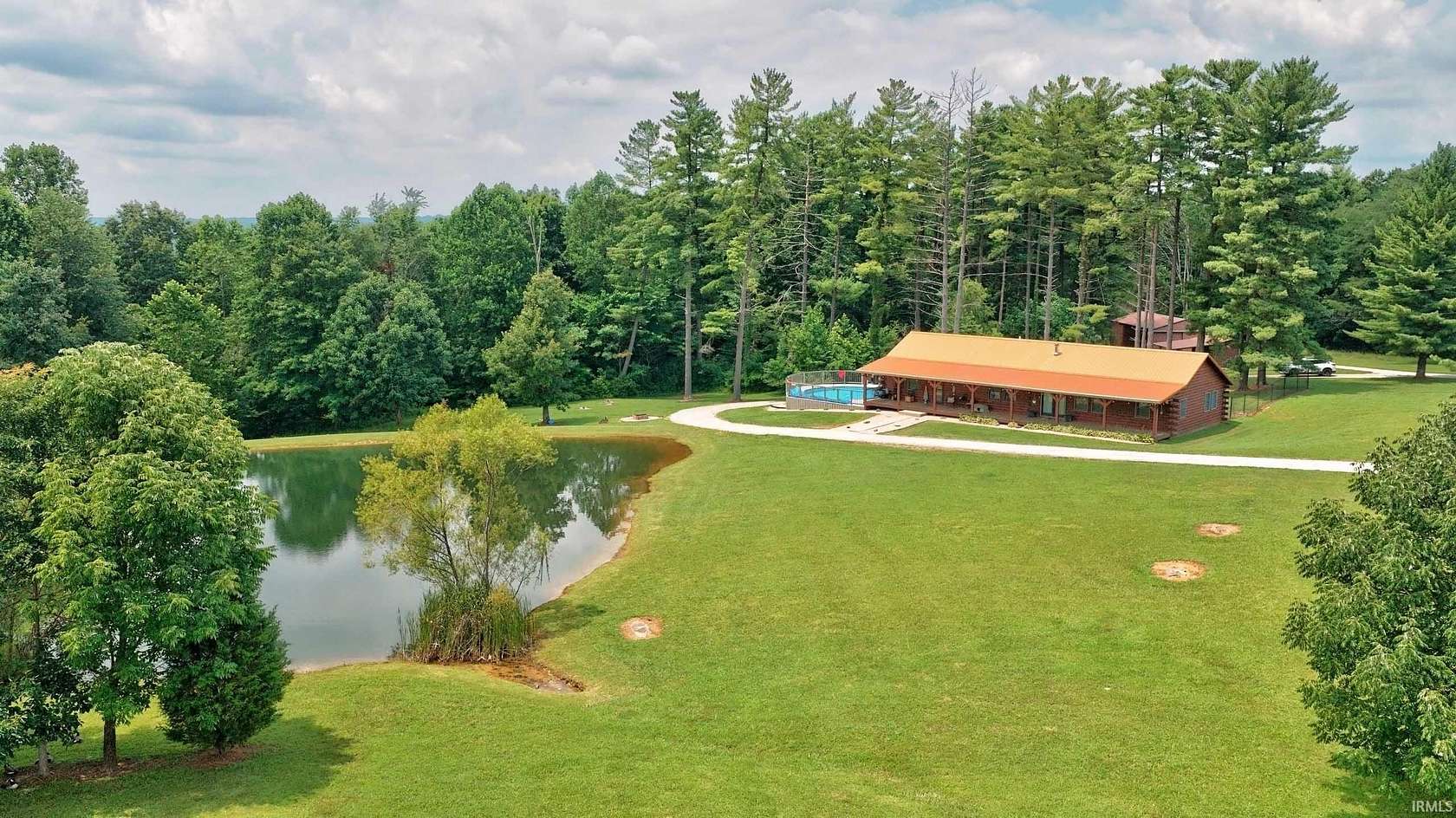 10.9 Acres of Land with Home for Sale in Mitchell, Indiana