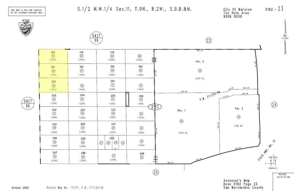 3.75 Acres of Residential Land for Sale in Barstow, California