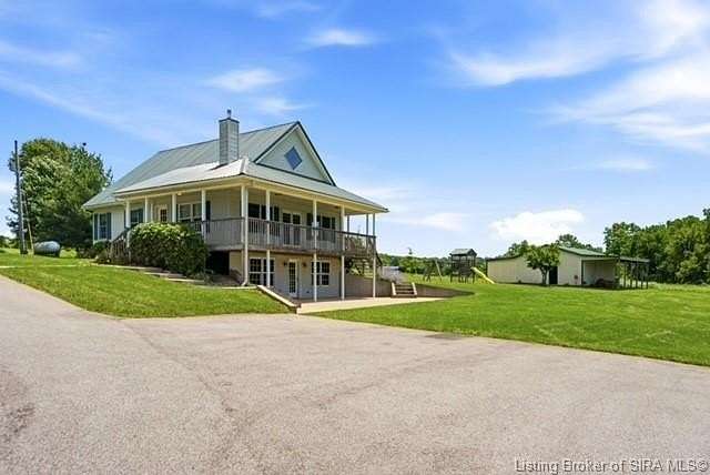 7 Acres of Land with Home for Sale in Palmyra, Indiana