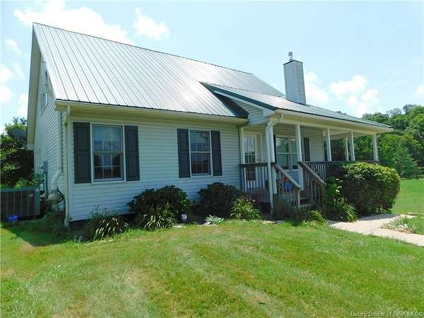 7 Acres of Land with Home for Sale in Palmyra, Indiana
