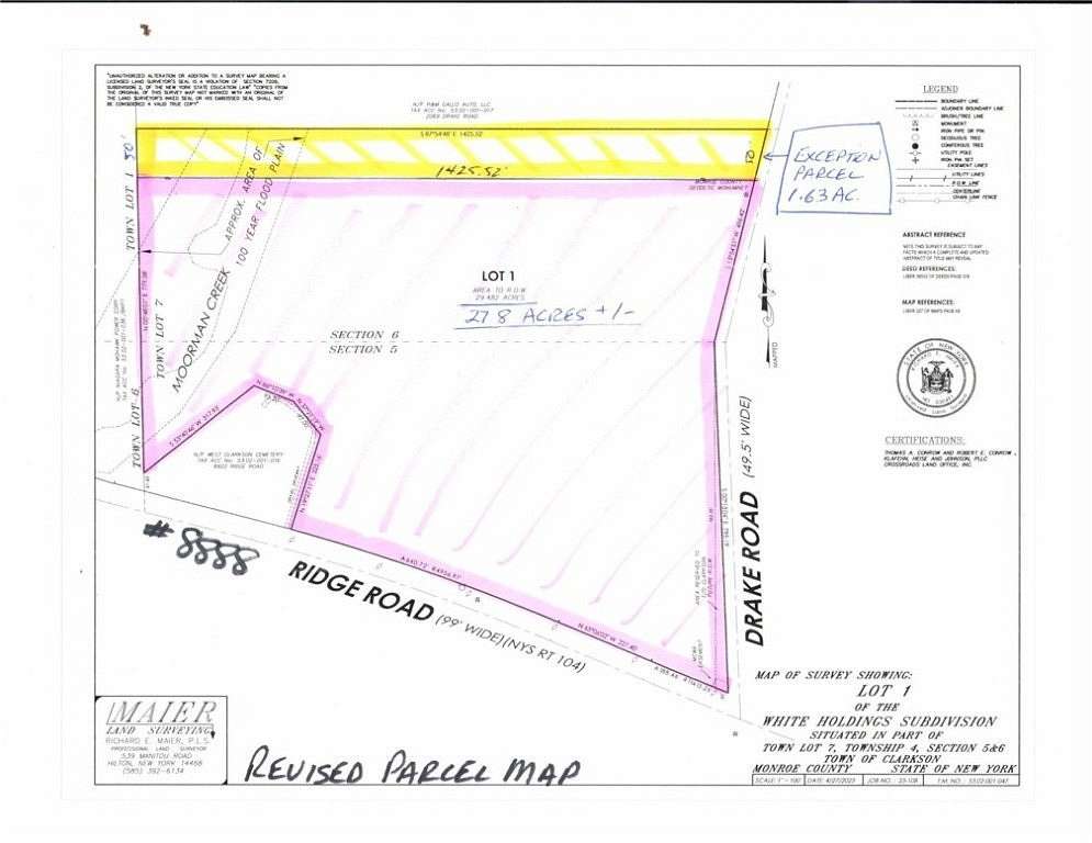 27.8 Acres of Recreational Land for Sale in Brockport, New York