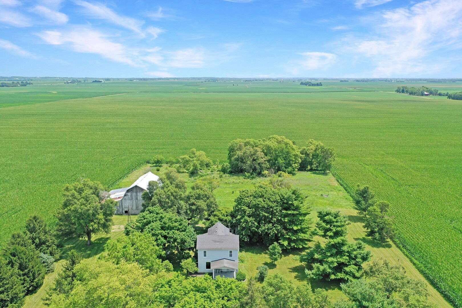 3.12 Acres of Land with Home for Sale in Stanford, Illinois