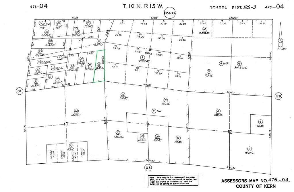 28.9 Acres of Land for Sale in Rosamond, California