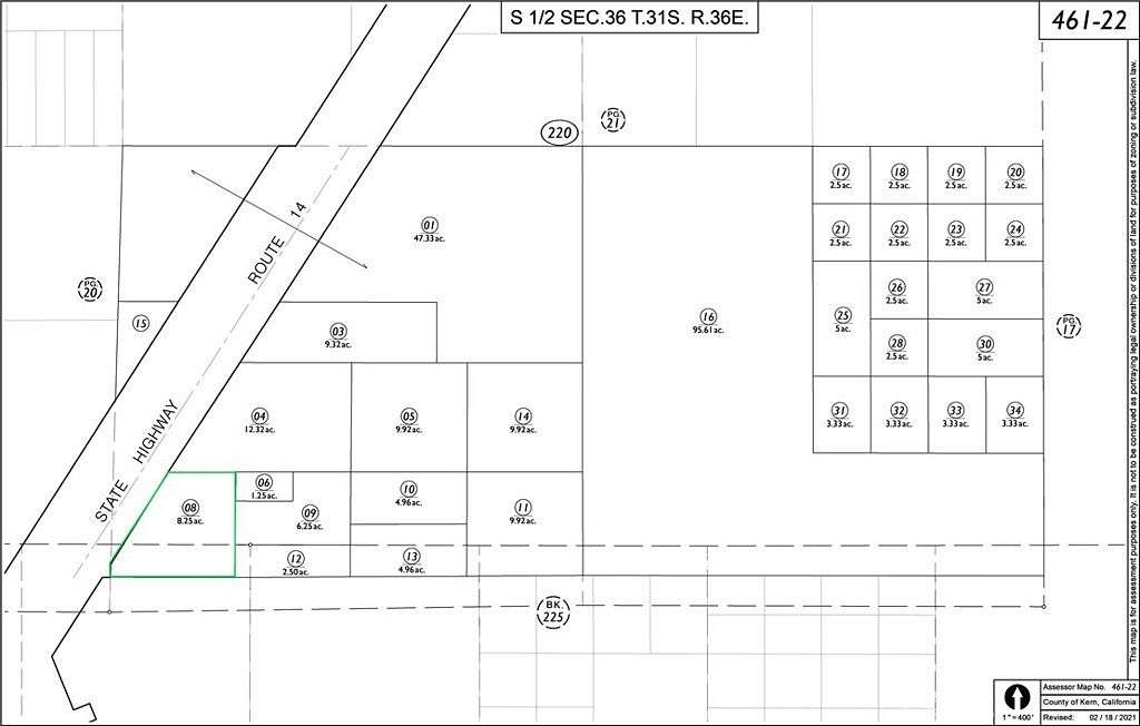 8.25 Acres of Residential Land for Sale in California City, California