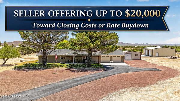 17 Acres of Land with Home for Sale in Willcox, Arizona