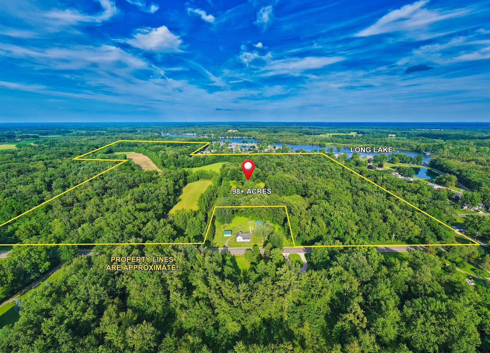 98.5 Acres of Land for Sale in Coldwater, Michigan