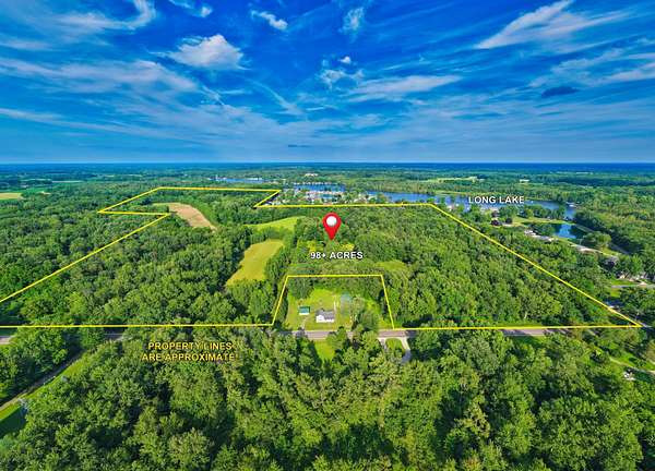 98.5 Acres of Land for Sale in Coldwater, Michigan