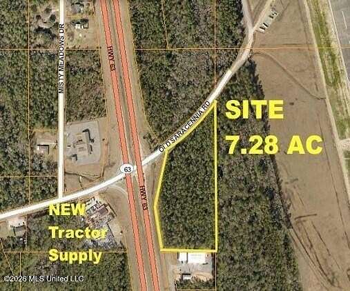 7.26 Acres of Commercial Land for Sale in Moss Point, Mississippi