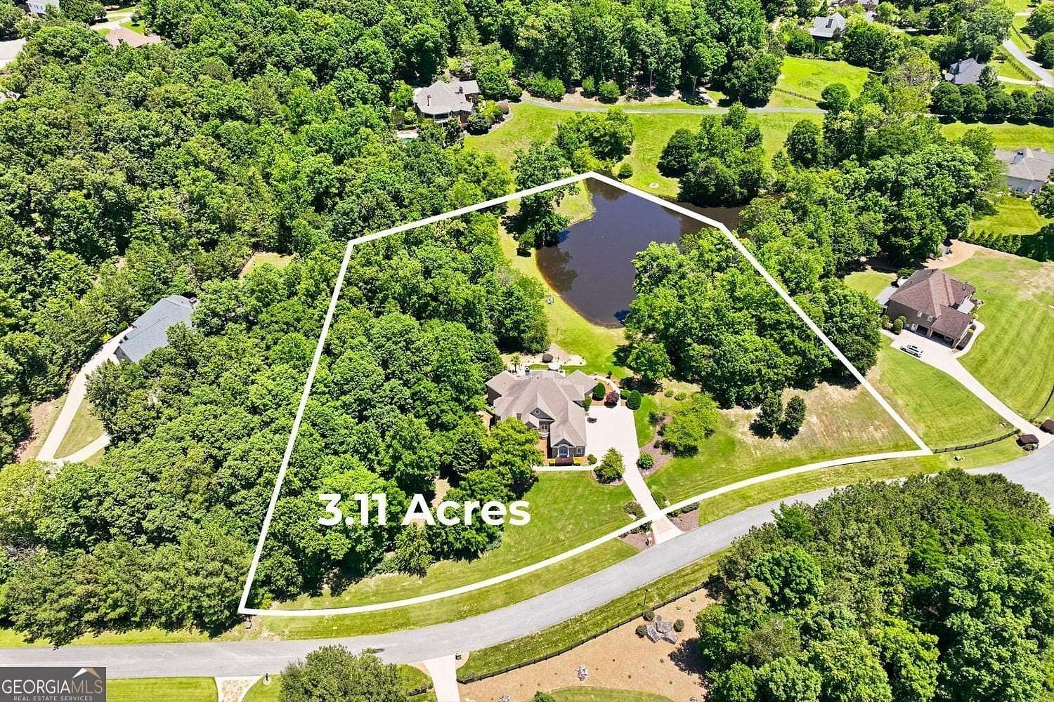 3.1 Acres of Land with Home for Sale in Cumming, Georgia
