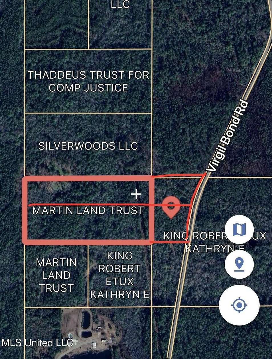 13.4 Acres of Recreational & Residential Land for Sale in Brooklyn, Mississippi