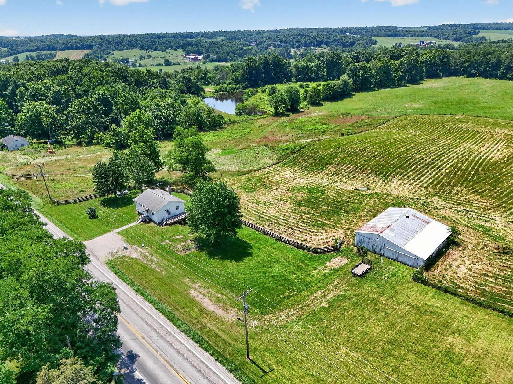 5 Acres of Land with Home for Sale in Fredericktown, Ohio