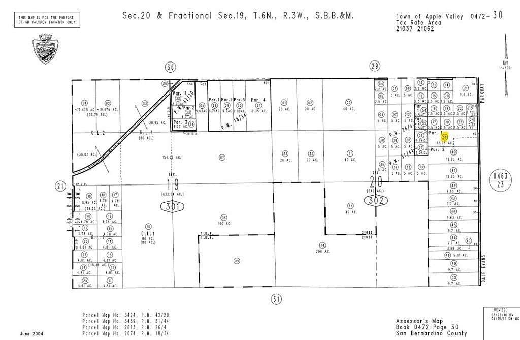 13 Acres of Land for Sale in Apple Valley, California
