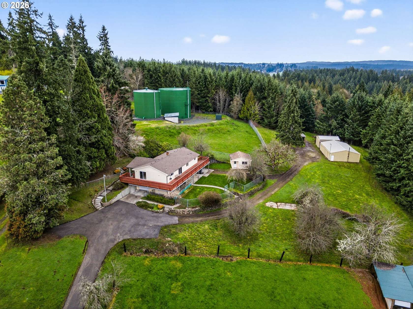 5 Acres of Land with Home for Sale in Warren, Oregon