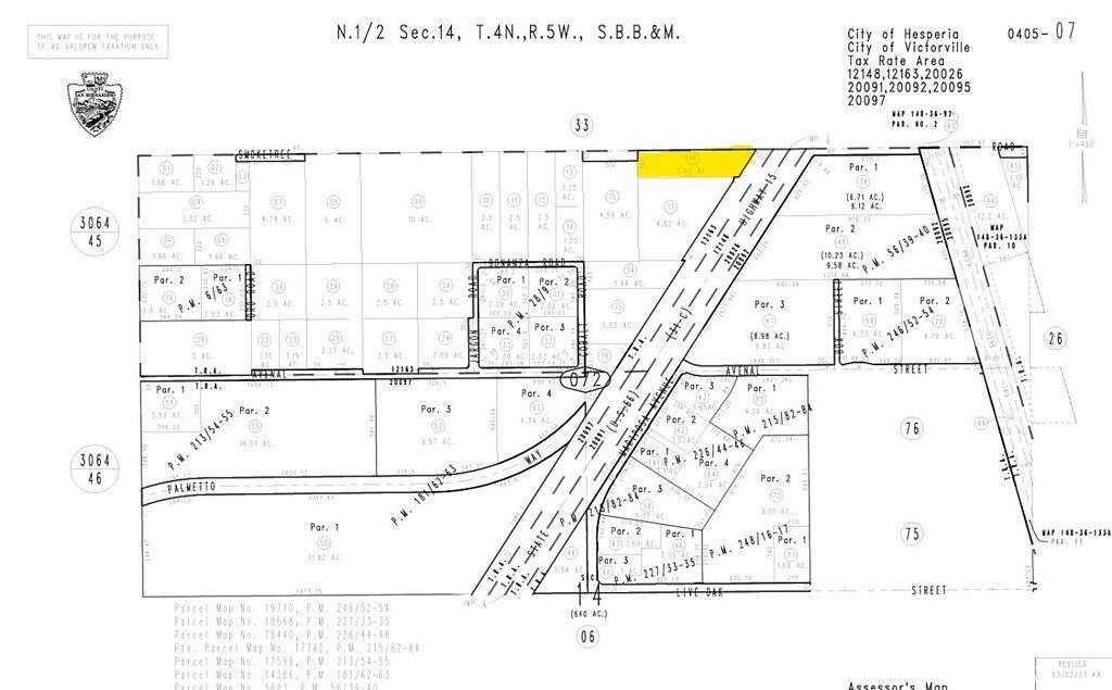 2.67 Acres of Commercial Land for Sale in Victorville, California