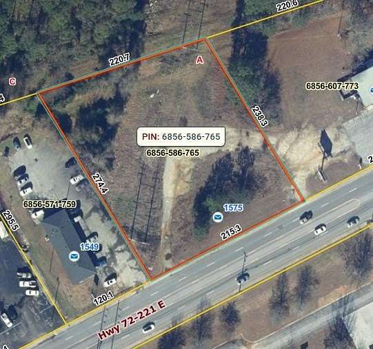 1.27 Acres of Commercial Land for Sale in Greenwood, South Carolina