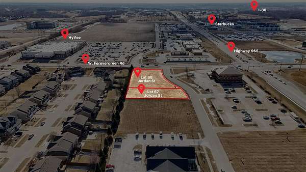 1.34 Acres of Commercial Land for Sale in North Liberty, Iowa