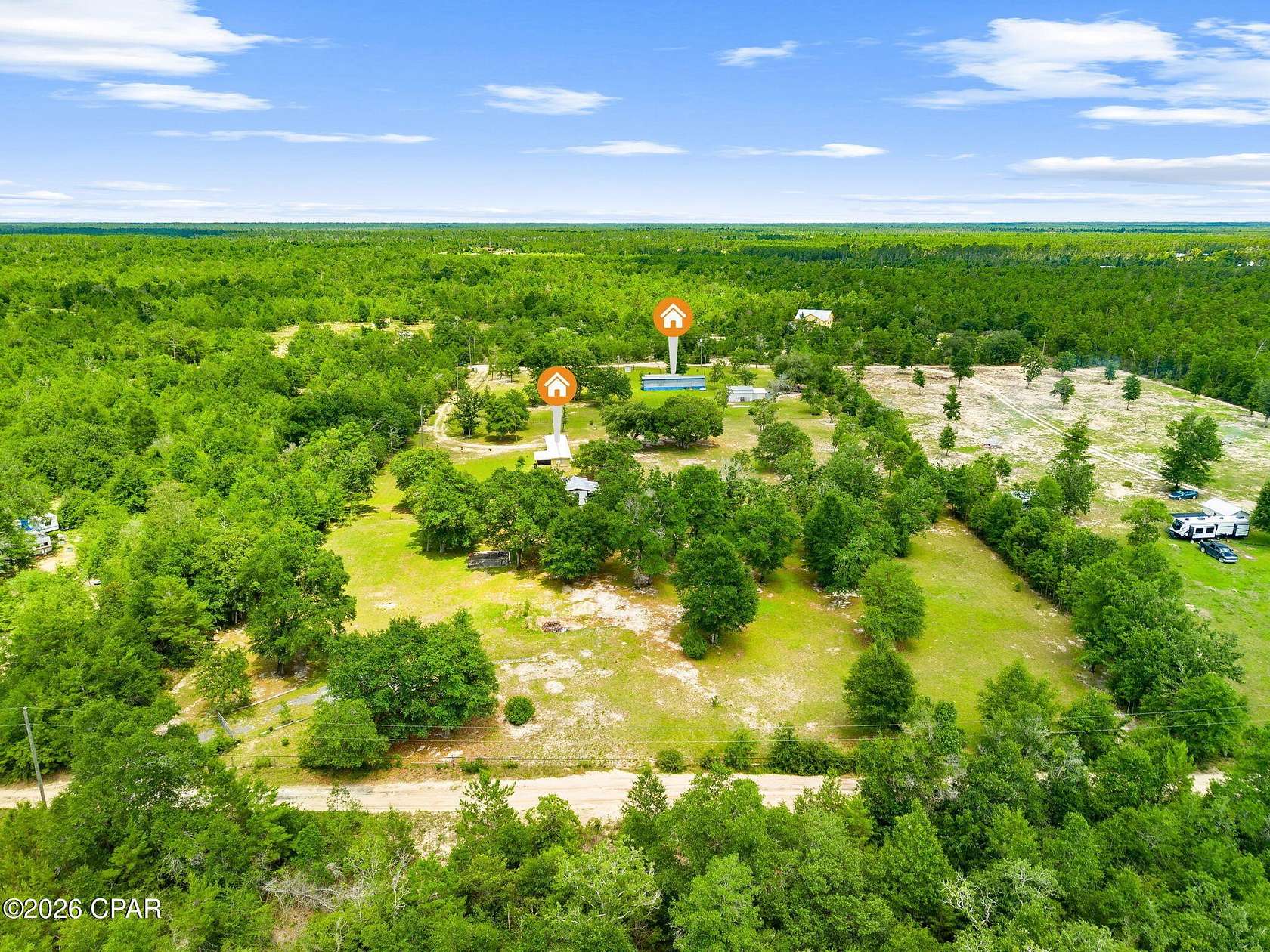 5 Acres of Land with Home for Sale in Youngstown, Florida