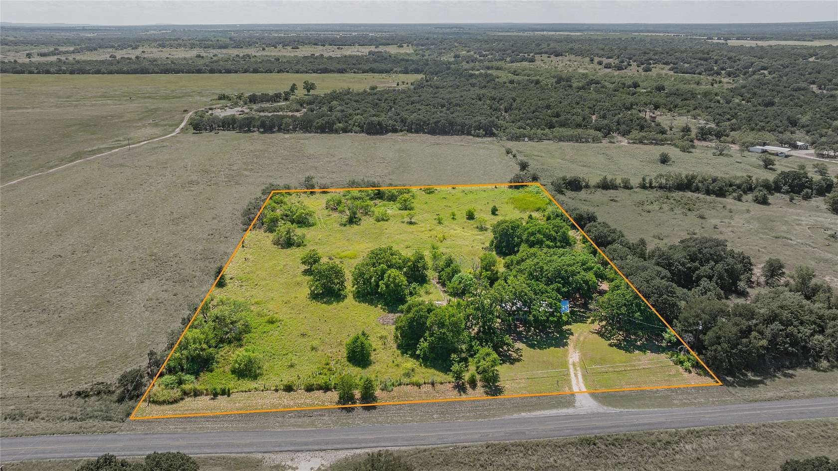 4.79 Acres of Land with Home for Sale in Gorman, Texas