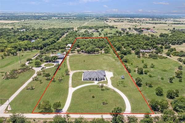 9.5 Acres of Land with Home for Sale in Sanger, Texas