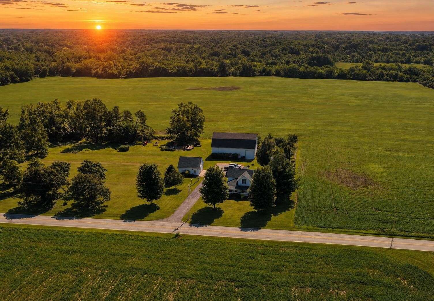 4 Acres of Land with Home for Sale in Crown Point, Indiana