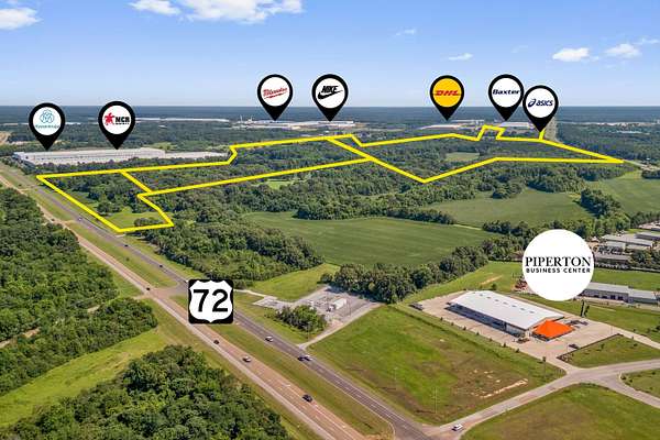 127 Acres of Mixed-Use Land for Sale in Piperton, Tennessee