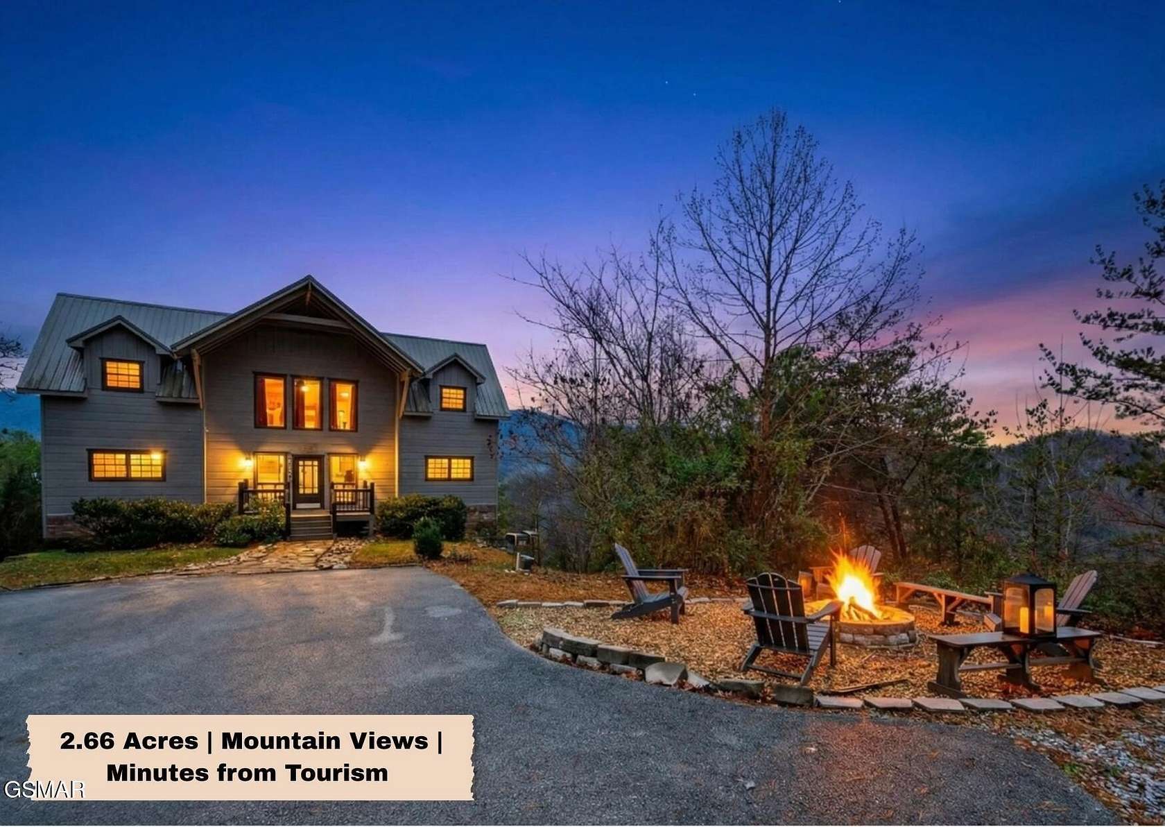 2.66 Acres of Land with Home for Sale in Pigeon Forge, Tennessee