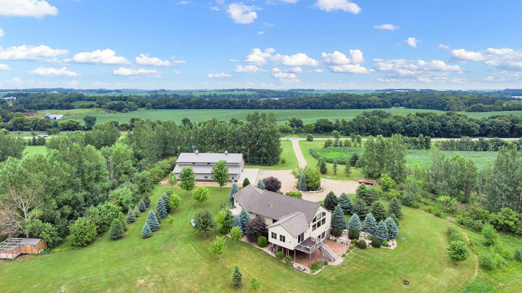 43.5 Acres of Agricultural Land with Home for Sale in Lowry, Minnesota