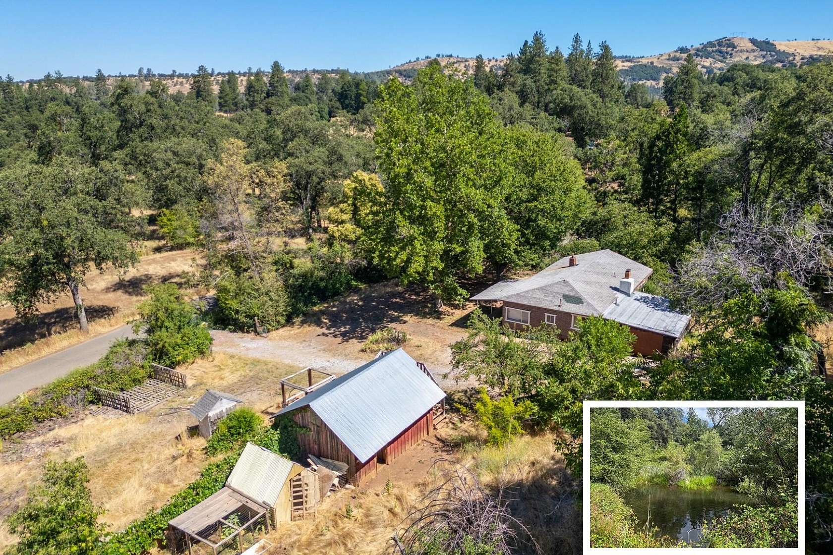 9.56 Acres of Land with Home for Sale in Shingletown, California
