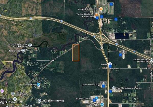 19.5 Acres of Commercial Land for Sale in Ocean Springs, Mississippi