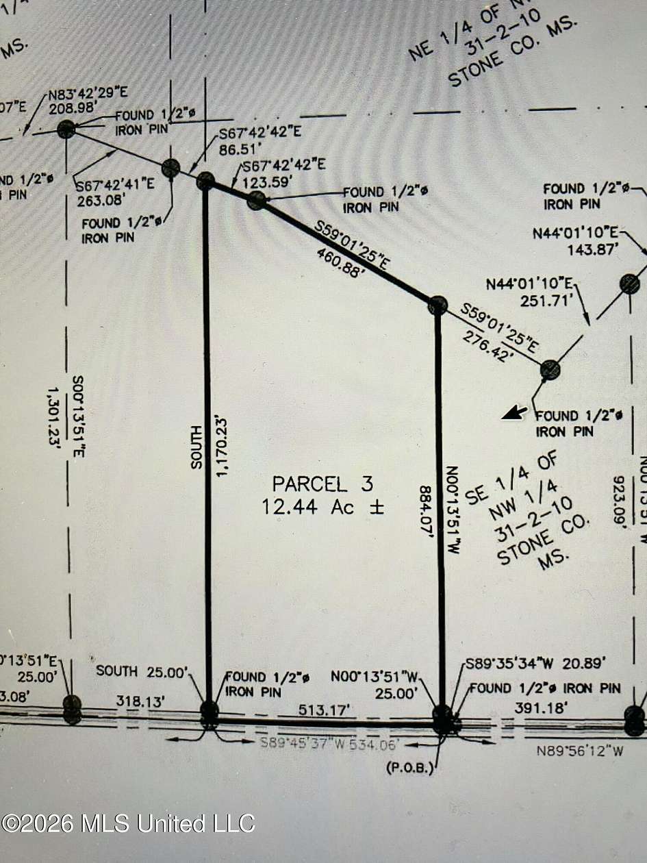 12.4 Acres of Land for Sale in Wiggins, Mississippi