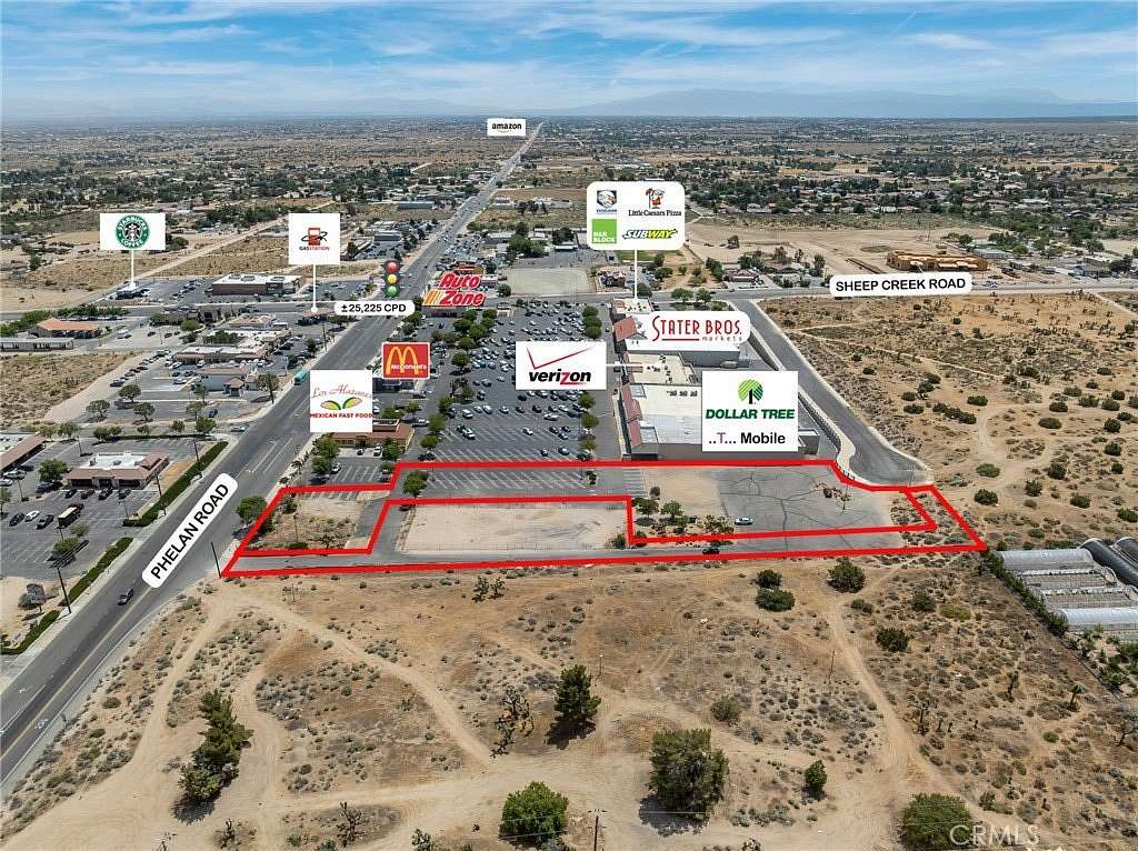 2 Acres of Mixed-Use Land for Sale in Phelan, California