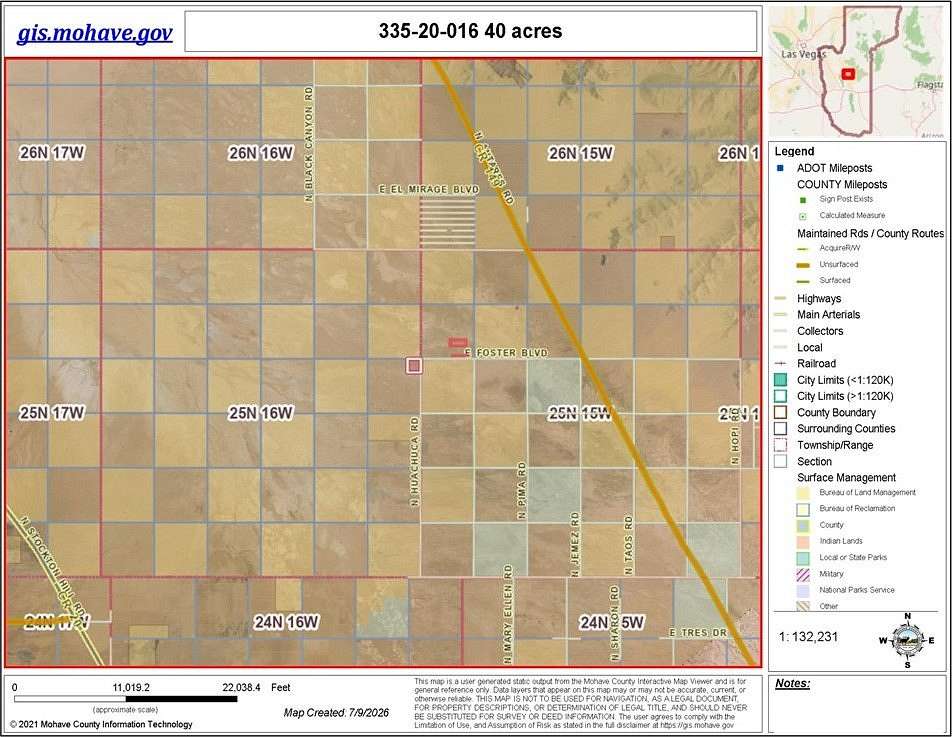 40 Acres of Land for Sale in Kingman, Arizona