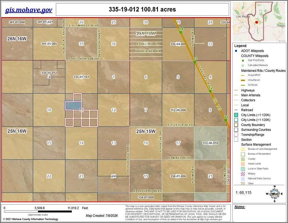 37 Acres of Land for Sale in Kingman, Arizona