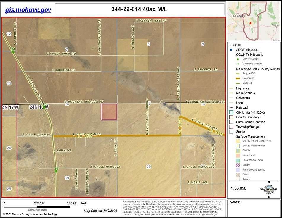 40 Acres of Land for Sale in Kingman, Arizona