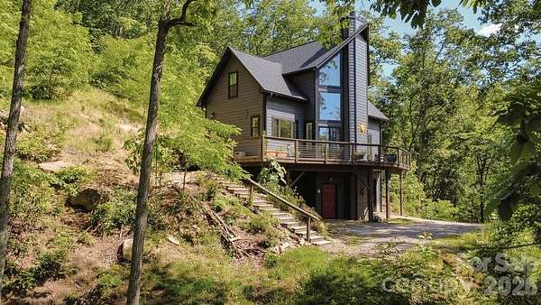 3.67 Acres of Land with Home for Sale in Fairview, North Carolina
